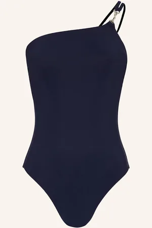Tory Burch One-Shoulder-Badeanzug blau