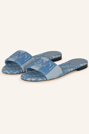 Fendi Pantoletten blau