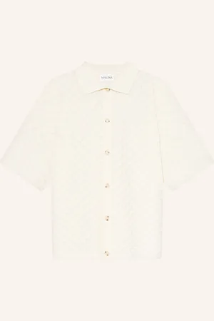 By Malina Strickshirt Moa weiss