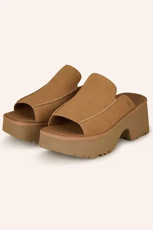 UGG Plateau-Pantoletten braun