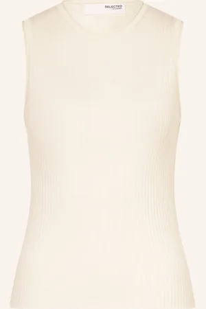 SELECTED Stricktop beige