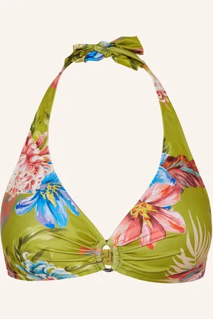 Lidea Neckholder-Bikini-Top Botanic Burst gruen