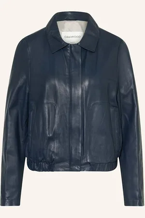 Oakwood Lederjacke blau
