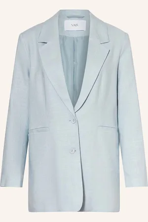 Y.A.S Blazer Mit Leinen blau