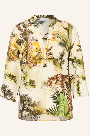 Princess goes Hollywood Blusenshirt Aus Satin Mit 3/4-Arm gruen