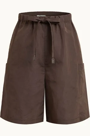 Max Mara Shorts Quebec Mit Leinen Und Seide braun