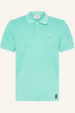 Scotch&Soda Piqué-Poloshirt Regular Fit blau