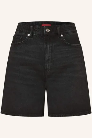 HUGO BOSS Jeansshorts Gelita schwarz