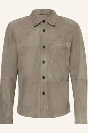 Strellson Overjacket Chadron Aus Leder braun