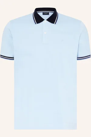 Olymp Piqué-Poloshirt Casual Fit blau