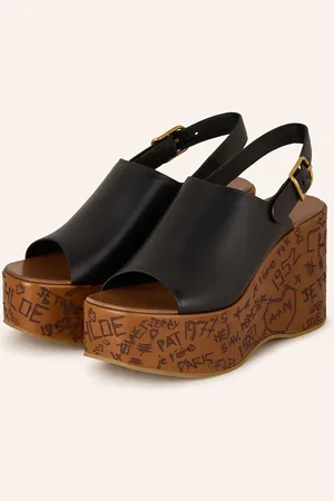 Chloé Plateau-Wedges Maxime schwarz