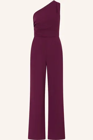 Apart One-Shoulder-Jumpsuit lila