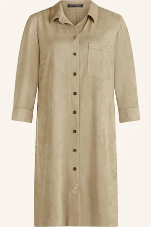 Betty Barclay Kleid In Lederoptik Mit 3/4-Arm gruen