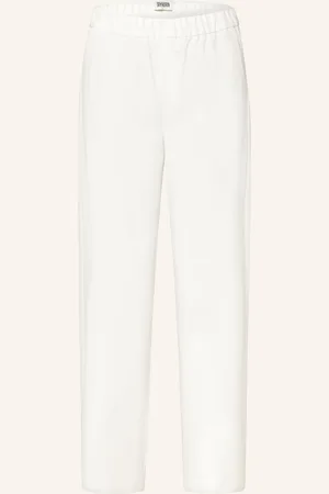 Drykorn Marlenehose Consider Aus Jersey weiss