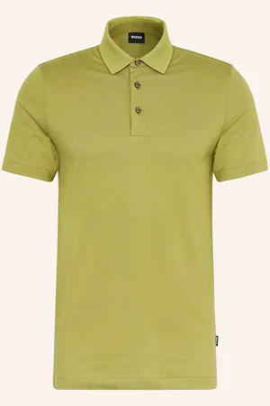 HUGO BOSS Piqué-Poloshirt Pitton Slim Fit gruen