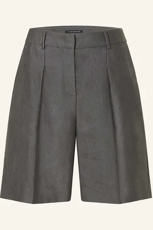 Luisa Cerano Shorts Mit Leinen grau