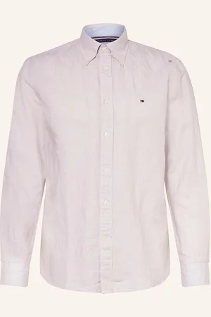 Tommy Hilfiger Hemd Regular Fit Mit Leinen beige