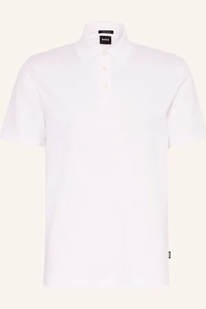 HUGO BOSS Piqué-Poloshirt Press Mit Leinen