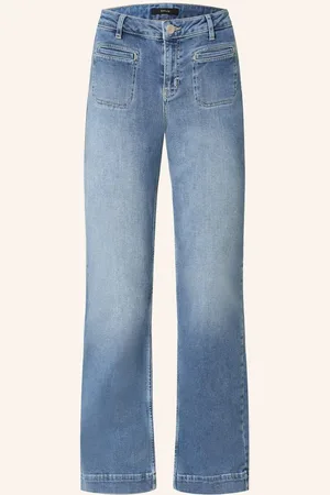 Opus Flared Jeans Ebbi Long blau