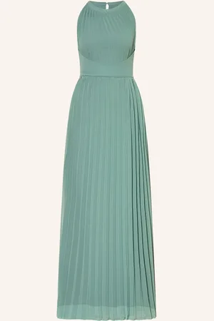 Apart Abendkleid Mit Plissees gruen
