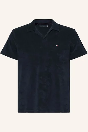 Tommy Hilfiger Frottee-Poloshirt blau