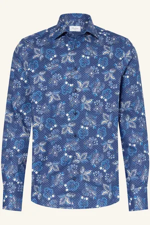 Stenströms Hemd Slimline Fit blau