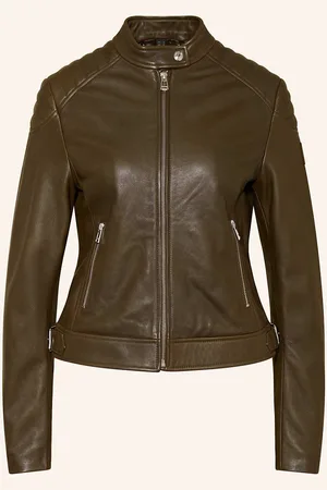 Belstaff Lederjacke Mollison gruen