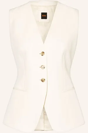 HUGO BOSS Blazerweste Javesta weiss