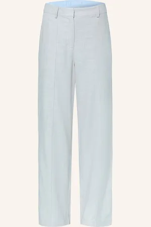 Y.A.S Hose Mit Leinen blau