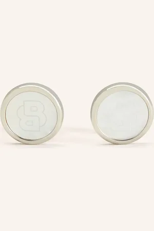 HUGO BOSS Manschettenknöpfe B-Logo silber