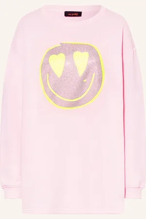 miss goodlife Sweatkleid Mit Schmucksteinen rosa