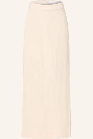 SELECTED Rock Mit Leinen beige