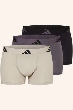 adidas 3er-Pack Boxershorts Active Flex Cotton grau