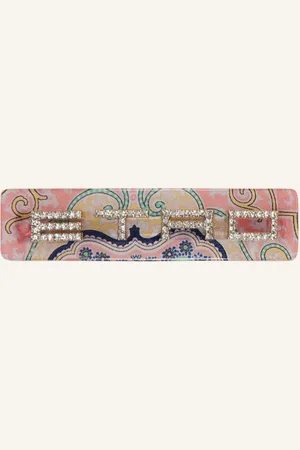 Etro Haarspange Mit Schmucksteinen rosa
