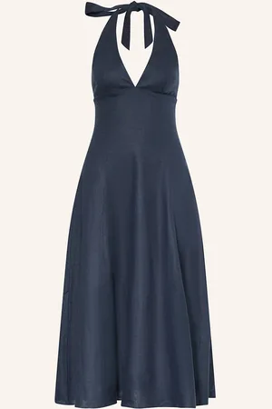 FAITHFULL THE BRAND Leinenkleid Marais blau
