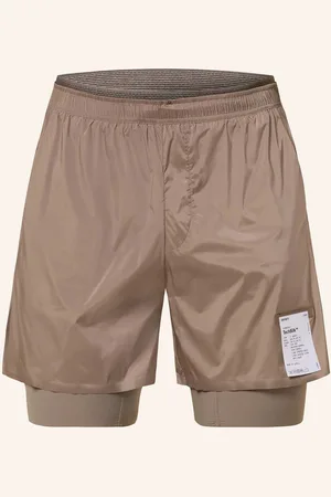 SATISFY 2-In-1-Laufshorts Techsilk™ 5" beige