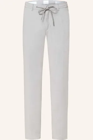 Brax Chino Silvio P Im Jogging-Stil Tapered Fit grau