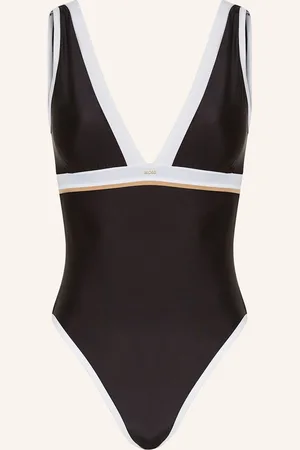 HUGO BOSS Badeanzug Codes schwarz