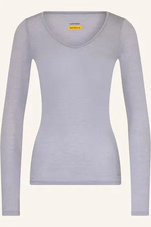 Icebreaker Funktionswäsche-Shirt Siren Sweetheart Aus Merinowolle grau