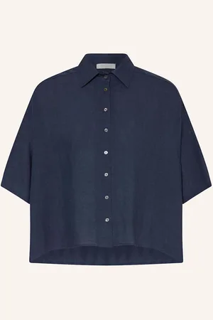 ANTONELLI Leinenbluse Biella Mit 3/4-Arm blau