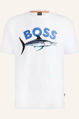 HUGO BOSS T-Shirt fish weiss