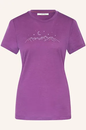 Icebreaker T-Shirt Merino 150 Tech Lite™ Aus Merinowolle lila