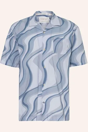 Colours & Sons Resorthemd Regular Fit blau