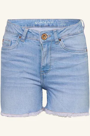 Garcia Jeansshorts Slim Fit blau