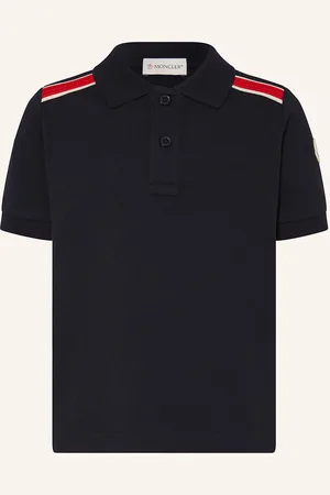 Moncler Piqué-Poloshirt blau
