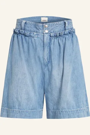 Isabel Marant Jeansshorts Ingrid Mit Rüschen blau
