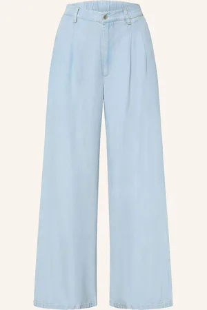 Grace Hose In Jeansoptik blau