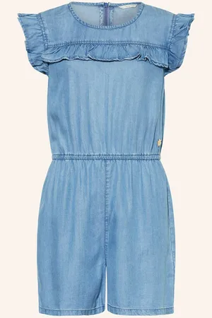 Guess Jeans-Jumpsuit Mit Volants blau