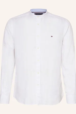 Tommy Hilfiger Hemd Regular Fit Mit Leinen Und Stehkragen