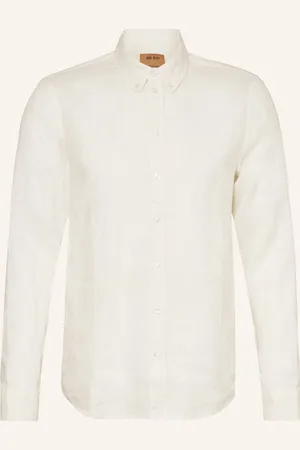 MOS MOSH Gallery Leinenhemd Mmgtheo Regular Fit weiss